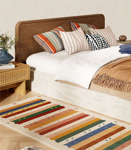 Modern Runner Rugs Next to Bed, Contemporary Runner Rugs for Children's Room, Runner Rugs for Hallway, Bathroom Runner Rugs, Kitchen Runner Rugs-Silvia Home Craft