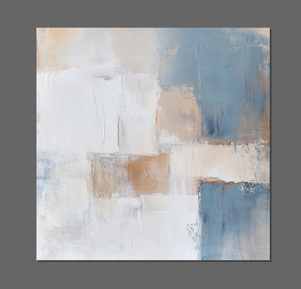 Large Modern Canvas Painting, Wall Art for Bedroom, Contemporary Modern Artwork, Hand Painted Wall Art Painting-Silvia Home Craft
