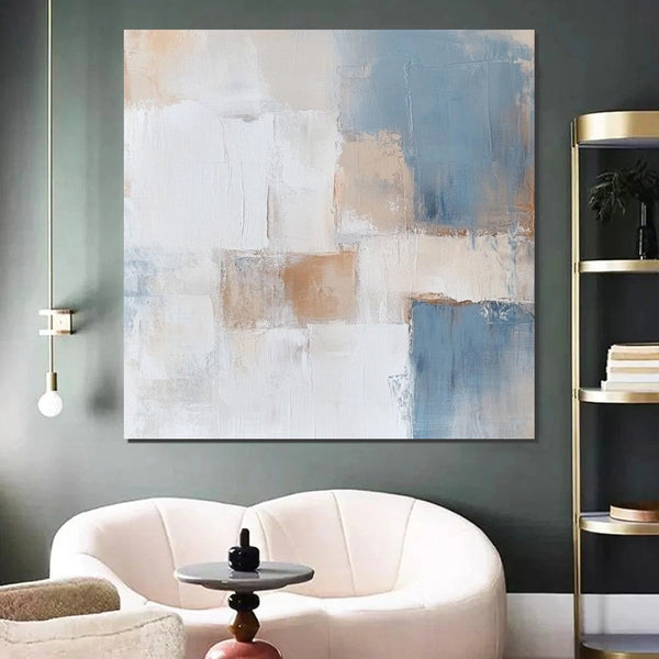 Large Modern Canvas Painting, Wall Art for Bedroom, Contemporary Modern Artwork, Hand Painted Wall Art Painting-Silvia Home Craft