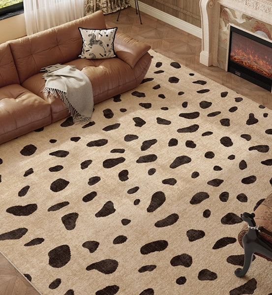 Modern Rugs under Dining Room Table, Contemporary Abstract Rugs Next to Bed, Geometric Modern Carpets for Office, Large Modern Rugs for Living Room-Silvia Home Craft