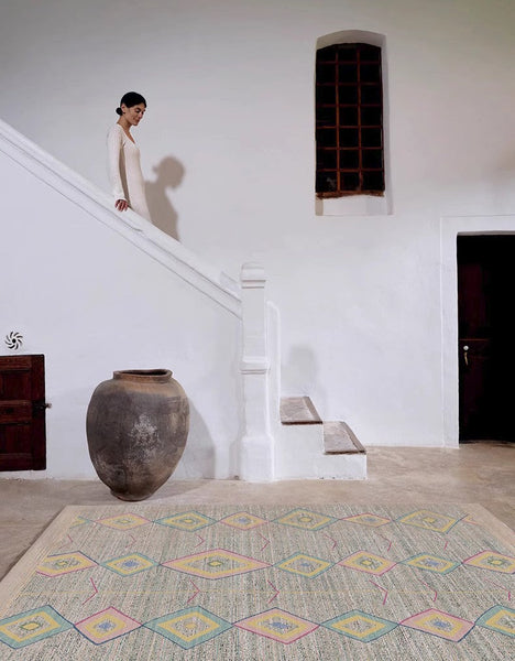 Extra Large Vintage Persian Rugs, Morocco Rugs for Dining Room, Traditional Colorful Moroccan Rug, Bedroom Vintage Rugs, Oversized Area Rugs for Living Room-Silvia Home Craft