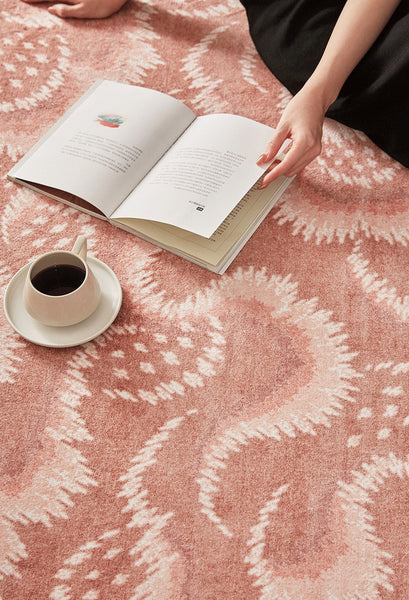 Contemporary Modern Rugs, Mid Century Round Modern Rugs under Chairs, Bedroom Abstract Modern Area Rugs, Geometric Round Rugs for Dining Room-Silvia Home Craft