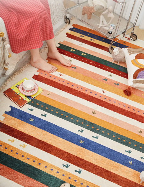 Modern Runner Rugs Next to Bed, Contemporary Runner Rugs for Children's Room, Runner Rugs for Hallway, Bathroom Runner Rugs, Kitchen Runner Rugs-Silvia Home Craft