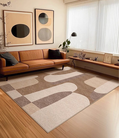 Contemporary Rugs for Kitchen, Living Room Modern Rugs, Geometric Modern Rugs for Sale, Abstract Modern Rug Ideas for Bedroom-Silvia Home Craft