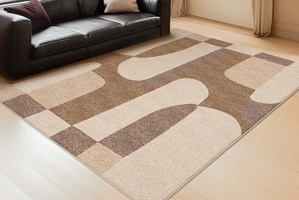 Contemporary Rugs for Kitchen, Living Room Modern Rugs, Geometric Modern Rugs for Sale, Abstract Modern Rug Ideas for Bedroom-Silvia Home Craft