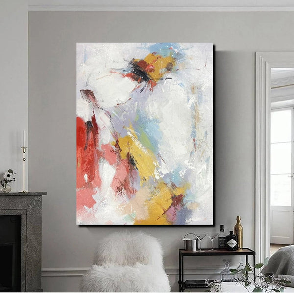 Dining Room Wall Art Ideas, Abstract Modern Painting, Acrylic Canvas Paintings, Simple Wall Art Paintings, Contemporary Painting-Silvia Home Craft