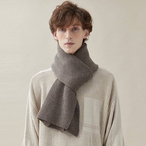 Business Wool Scarf for Gentleman, Thick Wool Scarf, Men's Winter Scarf, Formal Men Scarf Styles, Modern Fashion Scarf, Casual Scarf Men, Men's Wool Scarf Winter-Silvia Home Craft