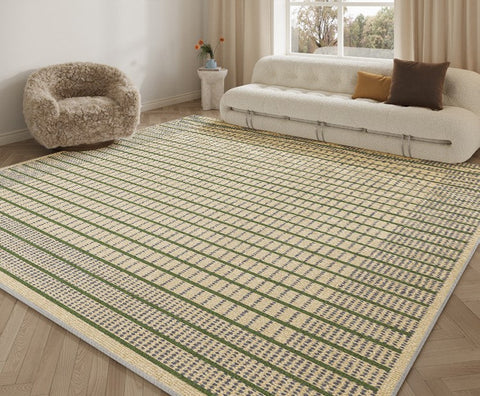 Unique Modern Rugs for Living Room, Large Modern Rugs for Bedroom, Geometric Area Rugs under Coffee Table, Contemporary Modern Rugs for Dining Room-Silvia Home Craft