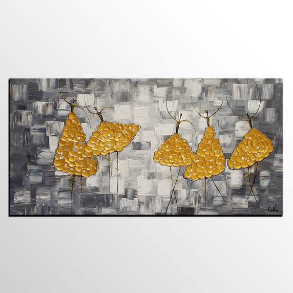 Contemporary Paintings, Custom Abstract Painting, Original Painting for Sale, Ballet Dancer Painting, Paintings for Bedroom-Silvia Home Craft
