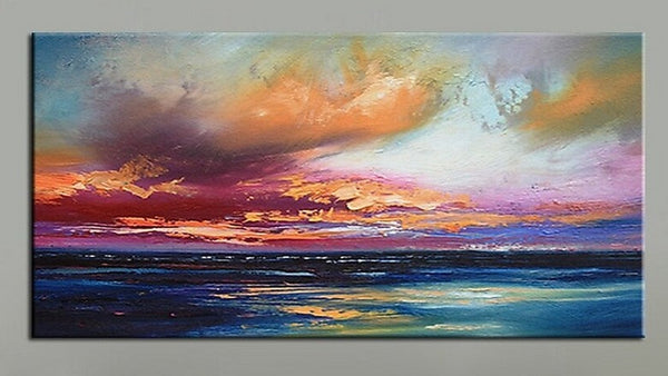 Abstract Landscape Paintings, Contemporary Wall Art Paintings, Simple Modern Paintings for Living Room-Silvia Home Craft