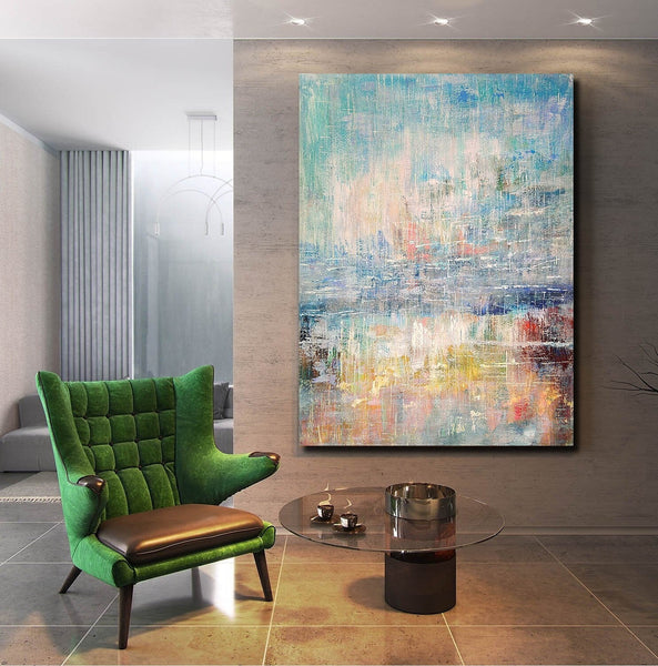 Extra Large Wall Art Paintings, Simple Modern Art, Simple Abstract Painting, Large Paintings for Bedroom-Silvia Home Craft