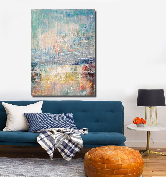 Extra Large Wall Art Paintings, Simple Modern Art, Simple Abstract Painting, Large Paintings for Bedroom-Silvia Home Craft
