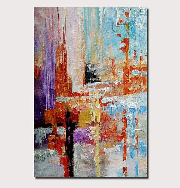 Simple Modern Art, Extra Large Wall Art Paintings, Simple Abstract Painting, Large Paintings for Bedroom-Silvia Home Craft