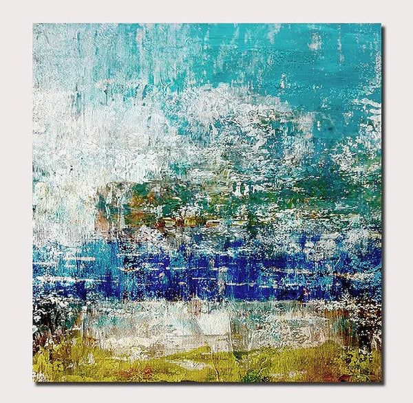 Acrylic Paintings for Bedroom, Living Room Canvas Painting, Large Abstract Paintings, Contemporary Modern Artwork, Simple Canvas Painting-Silvia Home Craft