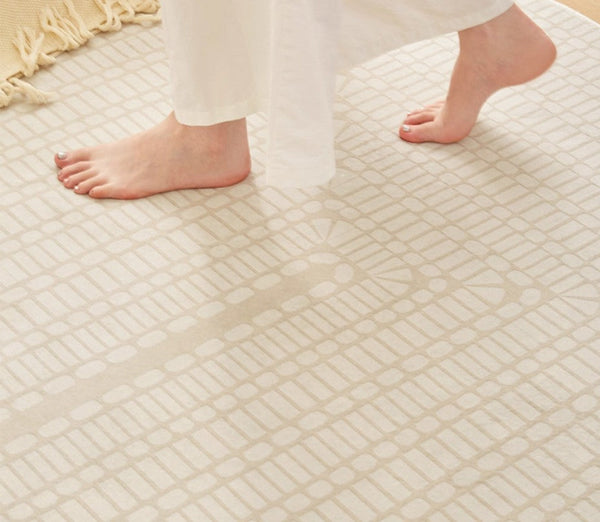 Bedroom Modern Floor Rugs, Modern Area Rug for Living Room, Large Area Rugs for Office, Mid Century Contemporary Rugs under Sofa-Silvia Home Craft