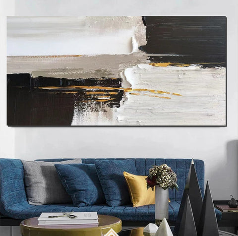 Modern Art Paintings for Dining Room, Contemporary Canvas Artwork, Abstract Wall Art Paintings, Large Acrylic Paintings on Canvas, Hand Painted Wall Art Paintings-Silvia Home Craft