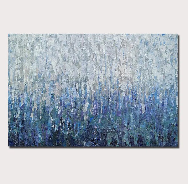 Simple Painting Ideas for Bedroom, Palette Knife Paintings, Hand Painted Canvas Art, Modern Paintings for Living Room-Silvia Home Craft