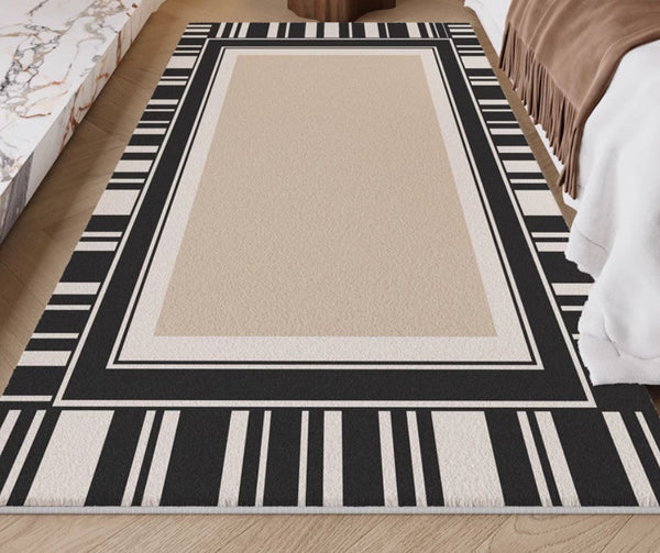 Modern Rugs for Living Room, Simple Contemporary Modern Rugs, Abstract Contemporary Rugs Next to Bed, Modern Rugs for Dining Room-Silvia Home Craft