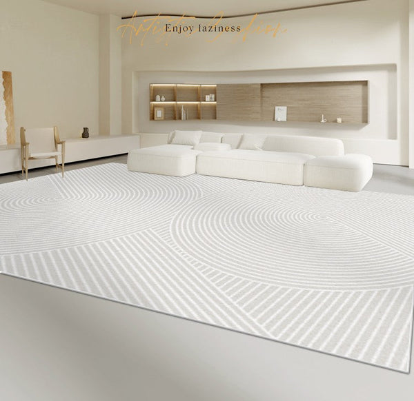 Large Modern Rugs for Living Room, Simple Modern Rugs for Bedroom, Modern Rugs for Dining Room, Abstract Geometric Modern Rugs, Contemporary Rugs Next to Bed-Silvia Home Craft