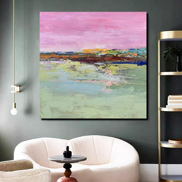 Modern Wall Art Paintings for Living Room, Simple Acrylic Paintings, Dining Room Acrylic Paintings, Heavy Texture Canvas Art, Buy Art Online-Silvia Home Craft