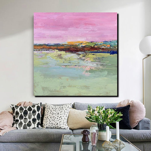 Modern Wall Art Paintings for Living Room, Simple Acrylic Paintings, Dining Room Acrylic Paintings, Heavy Texture Canvas Art, Buy Art Online-Silvia Home Craft