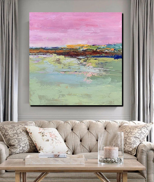 Modern Wall Art Paintings for Living Room, Simple Acrylic Paintings, Dining Room Acrylic Paintings, Heavy Texture Canvas Art, Buy Art Online-Silvia Home Craft