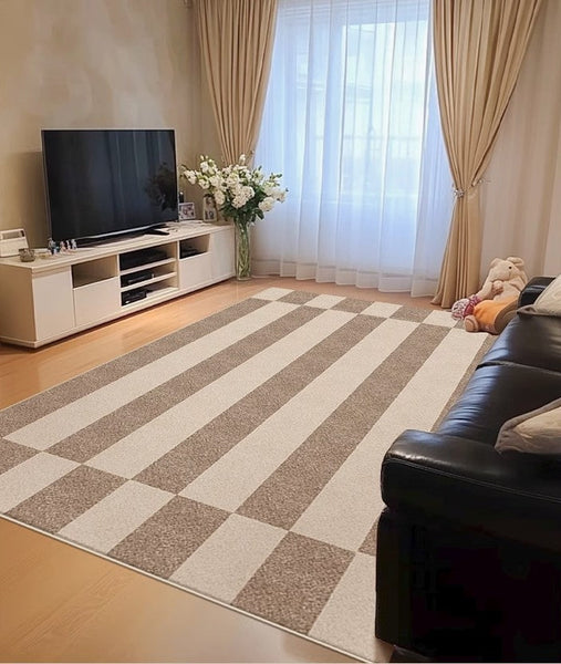 Modern Area Rug for Living Room, Extra Large Modern Floor Carpets for Office, Contemporary Rugs for Dining Room, Bedroom Floor Rugs-Silvia Home Craft