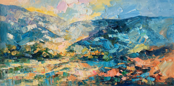 Canvas Art, Wall Art, Original Artwork, Original Art, Custom Canvas Painting, Mountain Landscape Art