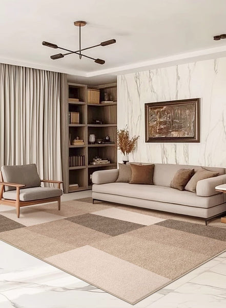 Extra Large Modern Floor Carpets for Office, Modern Area Rug for Living Room, Contemporary Rugs for Dining Room, Bedroom Floor Rugs-Silvia Home Craft