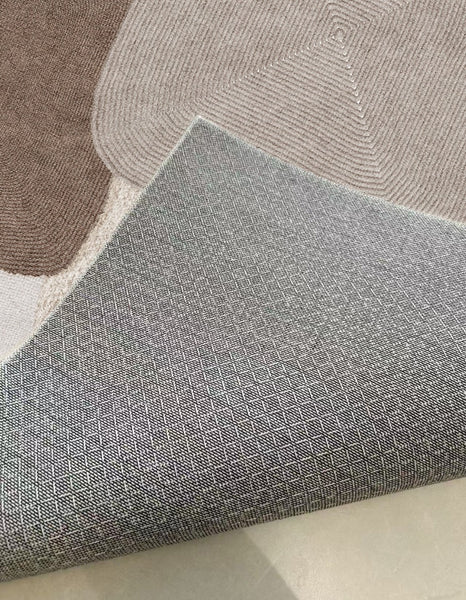 Large Contemporary Floor Carpets, Dining Room Modern Rugs, Living Room Modern Area Rugs, Geometric Modern Rugs in Bedroom-Silvia Home Craft