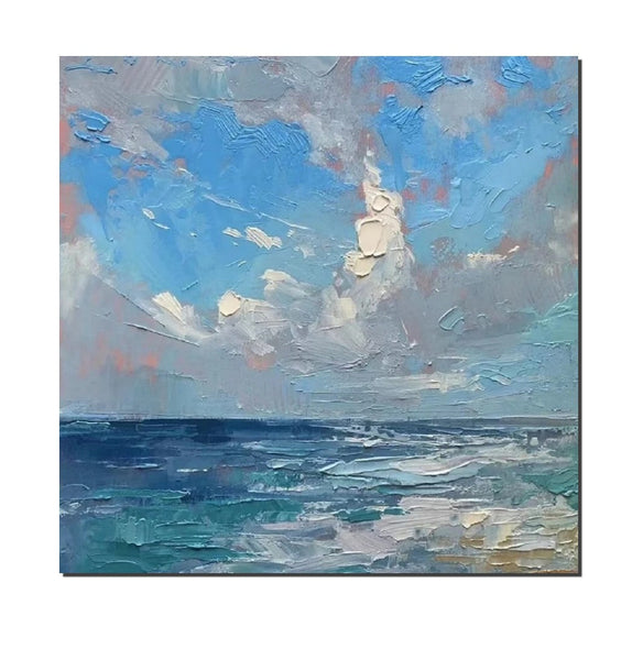 Abstract Landscape Canvas Painting for Living Room, Modern Wall Art Painting, Contemporary Abstract Artwork, Heavy Texture Paintings for Interior Design-Silvia Home Craft