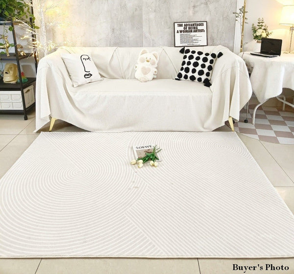 Living Room Modern Rugs, Modern Living Room Rug Placement, Contemporary Area Rugs for Bedroom, Dining Room Floor Rugs, Large Grey Rugs for Office-Silvia Home Craft