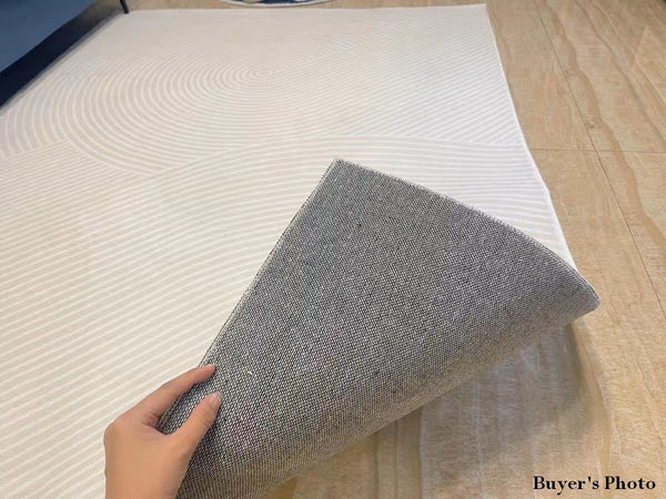 Living Room Modern Rugs, Modern Living Room Rug Placement, Contemporary Area Rugs for Bedroom, Dining Room Floor Rugs, Large Grey Rugs for Office-Silvia Home Craft