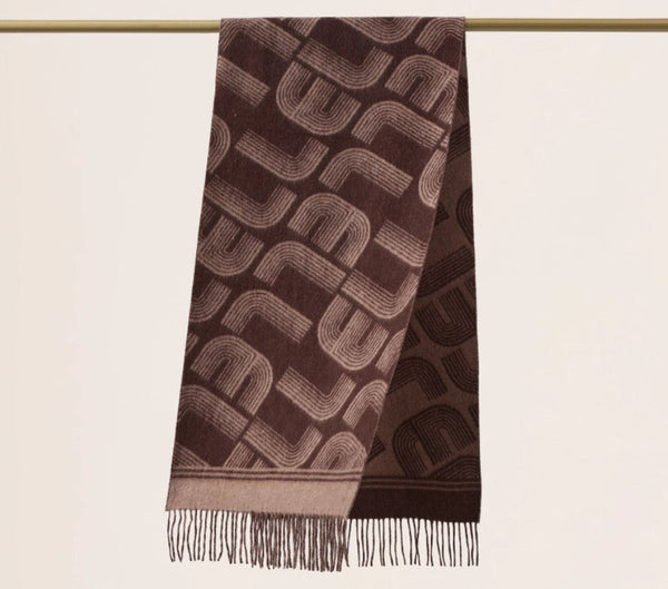 Cold Weather Scarf, Fashion Designer Scarf, Elegant Scarf, Holiday Women Scarf, Modern Wool Scarf, Warm Winter Scarf, Soft Cashmere Scarf for Women-Silvia Home Craft