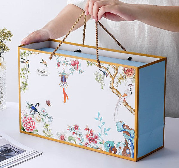 Beautiful Bird Pattern Tea Cups, 8 oz Porcelain Tea Cup Saucer Set of 2 Cups, Elegant Oriental Pheasant Ceramic Cup and Saucer in Gift Box-Silvia Home Craft