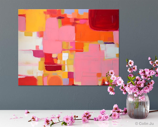 Original Acrylic Wall Art, Oversized Contemporary Acrylic Paintings, Abstract Canvas Paintings, Extra Large Canvas Painting for Living Room-Silvia Home Craft