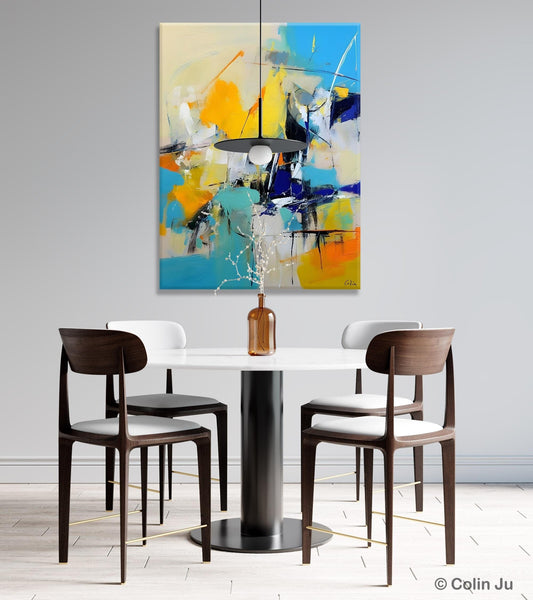Original Canvas Wall Art, Oversized Contemporary Acrylic Paintings, Modern Abstract Paintings, Extra Large Canvas Painting for Living Room-Silvia Home Craft