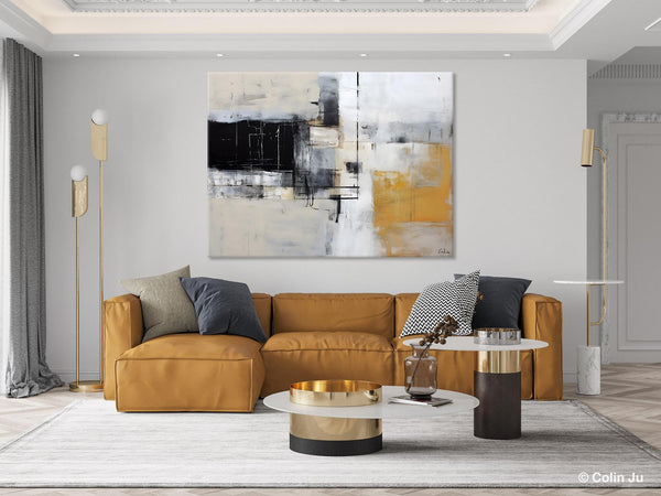 Modern Abstract Art Paintings, Extra Large Canvas Painting for Bedroom, Original Canvas Wall Art, Oversized Contemporary Acrylic Paintings-Silvia Home Craft