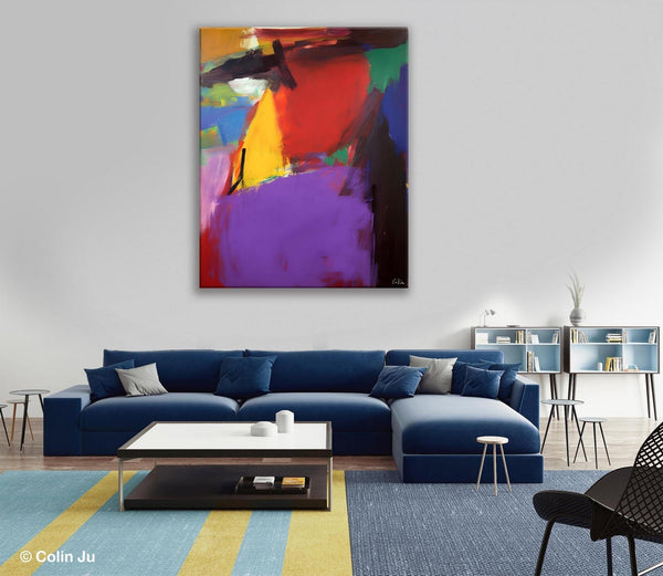 Abstract Painting on Canvas, Extra Large Abstract Painting for Living Room, Large Original Abstract Wall Art, Contemporary Acrylic Paintings-Silvia Home Craft