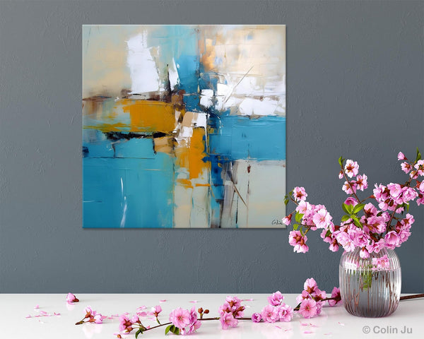 Large Abstract Painting for Bedroom, Original Modern Wall Art Paintings, Oversized Contemporary Canvas Paintings, Modern Acrylic Artwork-Silvia Home Craft