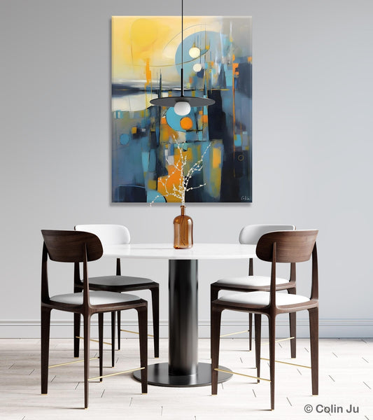 Extra Large Painting for Sale, Oversized Contemporary Acrylic Paintings, Extra Large Canvas Painting for Bedroom, Original Abstract Painting-Silvia Home Craft