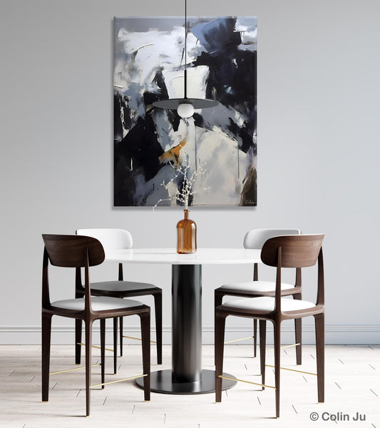 Extra Large Painting on Canvas, Contemporary Acrylic Paintings, Extra Large Canvas Paintings for Bedroom, Large Original Abstract Wall Art-Silvia Home Craft