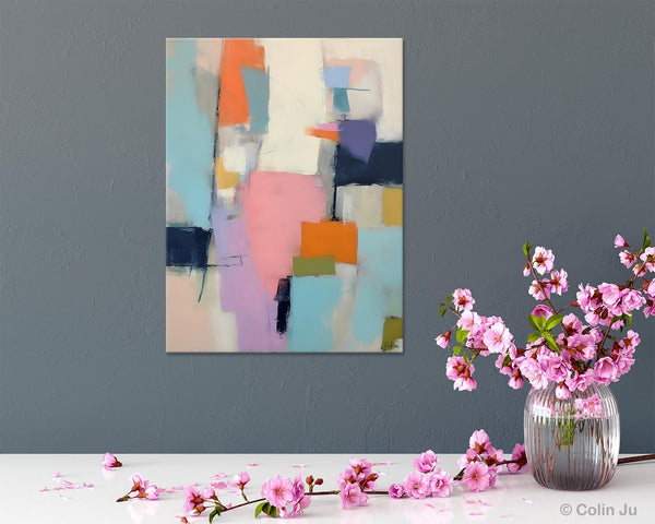 Modern Paintings, Large Contemporary Wall Art, Acrylic Painting on Canvas, Extra Large Paintings for Dining Room, Original Abstract Painting-Silvia Home Craft