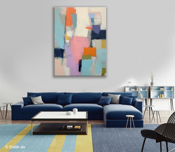 Modern Paintings, Large Contemporary Wall Art, Acrylic Painting on Canvas, Extra Large Paintings for Dining Room, Original Abstract Painting-Silvia Home Craft