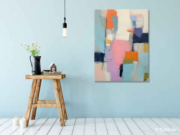Modern Paintings, Large Contemporary Wall Art, Acrylic Painting on Canvas, Extra Large Paintings for Dining Room, Original Abstract Painting-Silvia Home Craft