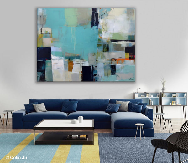 Modern Wall Art Ideas for Living Room, Extra Large Canvas Paintings, Original Abstract Painting, Impasto Art, Contemporary Acrylic Paintings-Silvia Home Craft