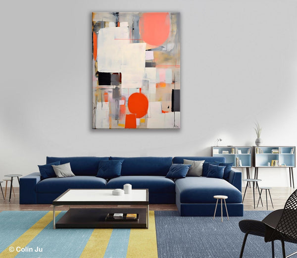 Acrylic Painting on Canvas, Contemporary Wall Art Paintings, Canvas Paintings for Bedroom, Extra Large Original Art, Buy Paintings Online-Silvia Home Craft