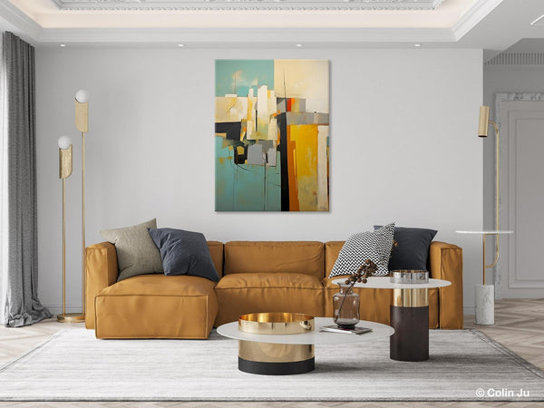 Abstract Paintings, Large Contemporary Wall Art, Extra Large Paintings for Living Room, Heavy Texture Canvas Art, Original Modern Painting-Silvia Home Craft