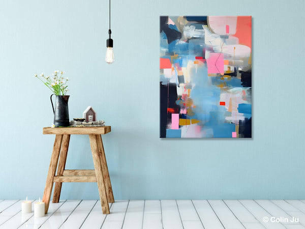 Modern Wall Paintings, Contemporary Painting on Canvas, Abstract Painting for Bedroom, Extra Large Original Acrylic Art, Buy Wall Art Online-Silvia Home Craft