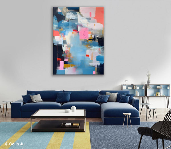 Modern Wall Paintings, Contemporary Painting on Canvas, Abstract Painting for Bedroom, Extra Large Original Acrylic Art, Buy Wall Art Online-Silvia Home Craft